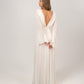 WHITE CRINKLE CHIFFON DRESS