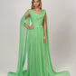 MINT GREEN COWL GOWN