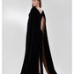 BLACK & GOLD SILK GOWN
