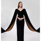 BLACK & GOLD SILK GOWN