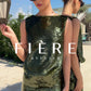 THE OLIVE SEQUIN TIE - SIDE DRESS